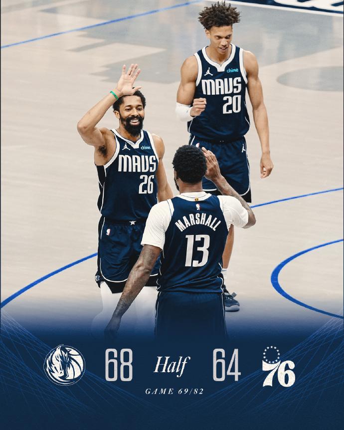 对决76人，独行侠再胜76人